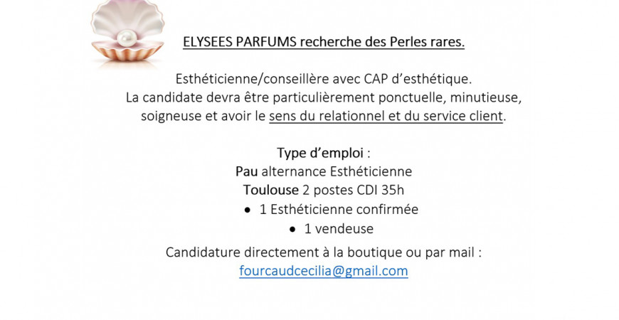Annonce recrutement 2024